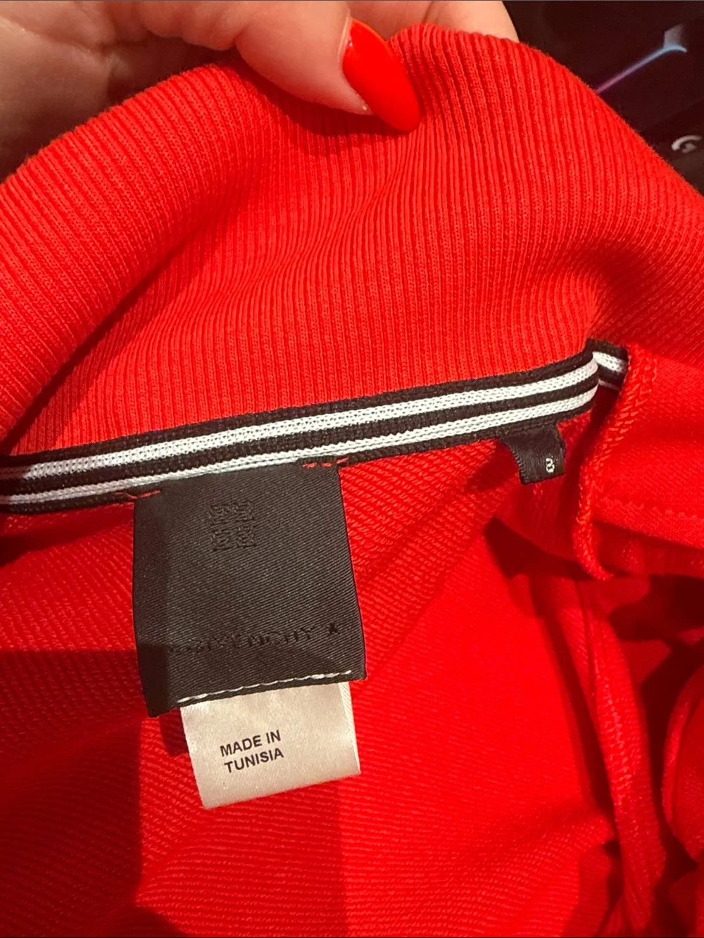Authentic Givenchy Kids Bright Red Zip Jacket with Shorts Never Worn